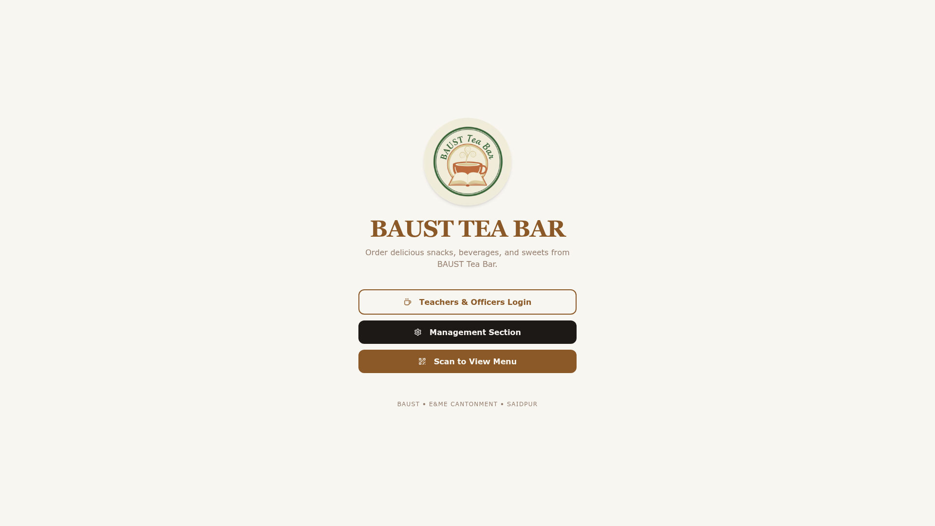 BAUST Tea Bar